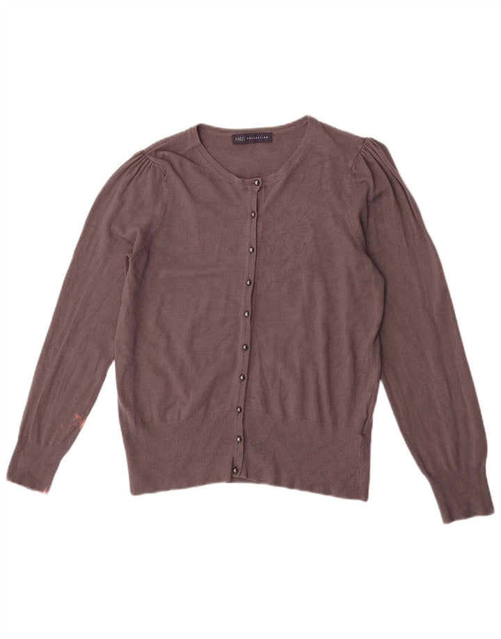 Marks & Spencer - Cárdigan para mujer, talla 40, viscosa gris medio