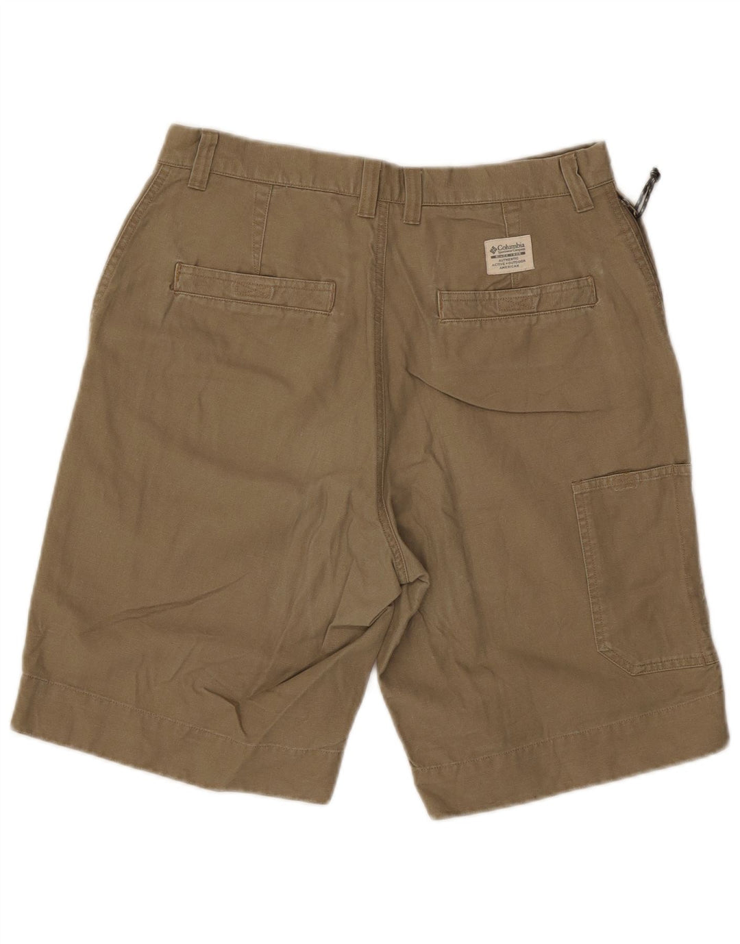 Columbia Shorts Cargo Hombre W32 Algodón Caqui Medio