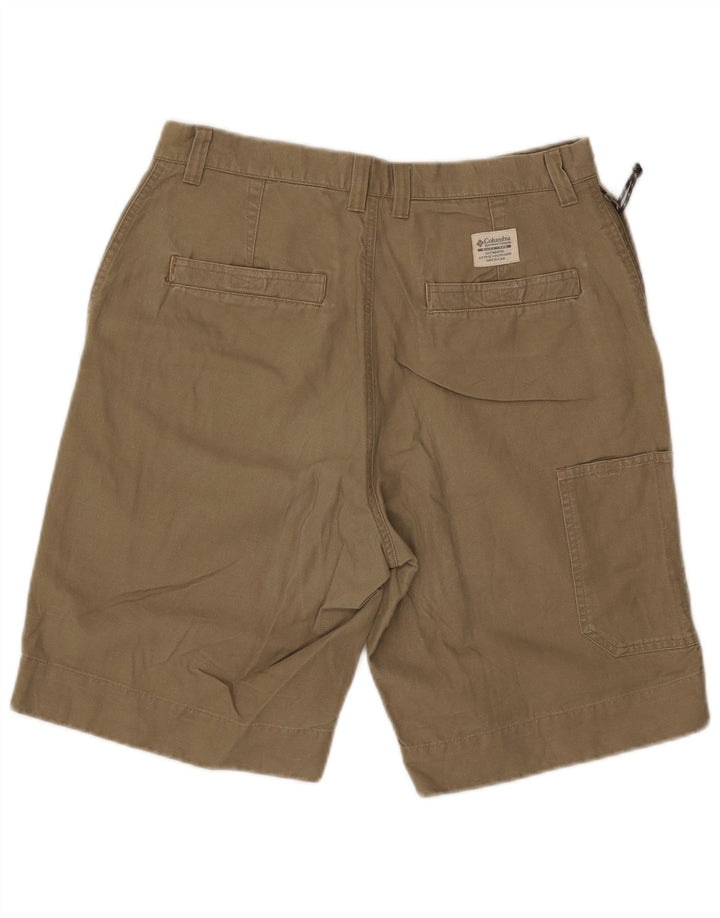 Columbia Shorts Cargo Hombre W32 Algodón Caqui Medio