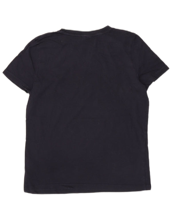 TOMMY HILFIGER Camiseta gráfica para mujer Top UK 12 Medium Azul marino Algodón