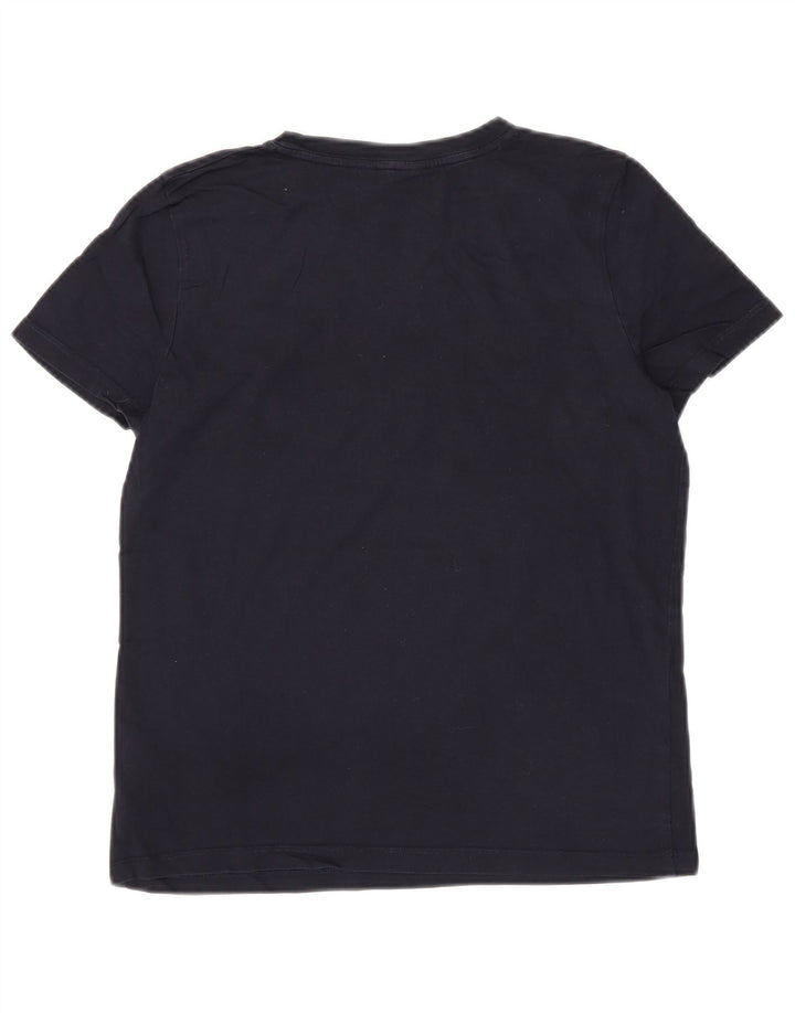 TOMMY HILFIGER Camiseta gráfica para mujer Top UK 12 Medium Azul marino Algodón