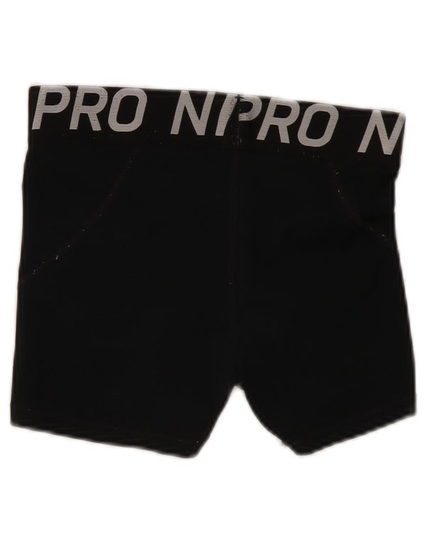 Nike Womens Dri Fit Graphic Sport Shorts UK 12 Medium Black