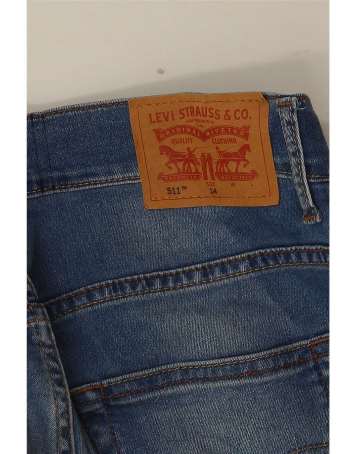 Levi's Vaqueros slim 511 para niños 13-14 años W28 L27 Azul