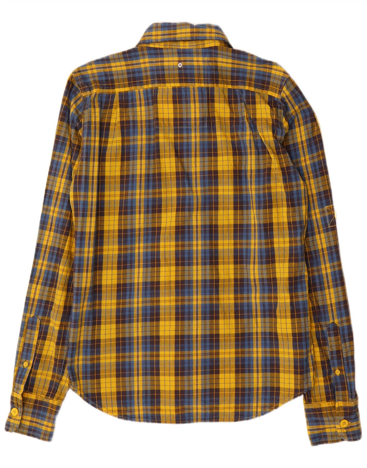 Superdry Camisa De Franela De Algodón A Cuadros Amarillo Medio