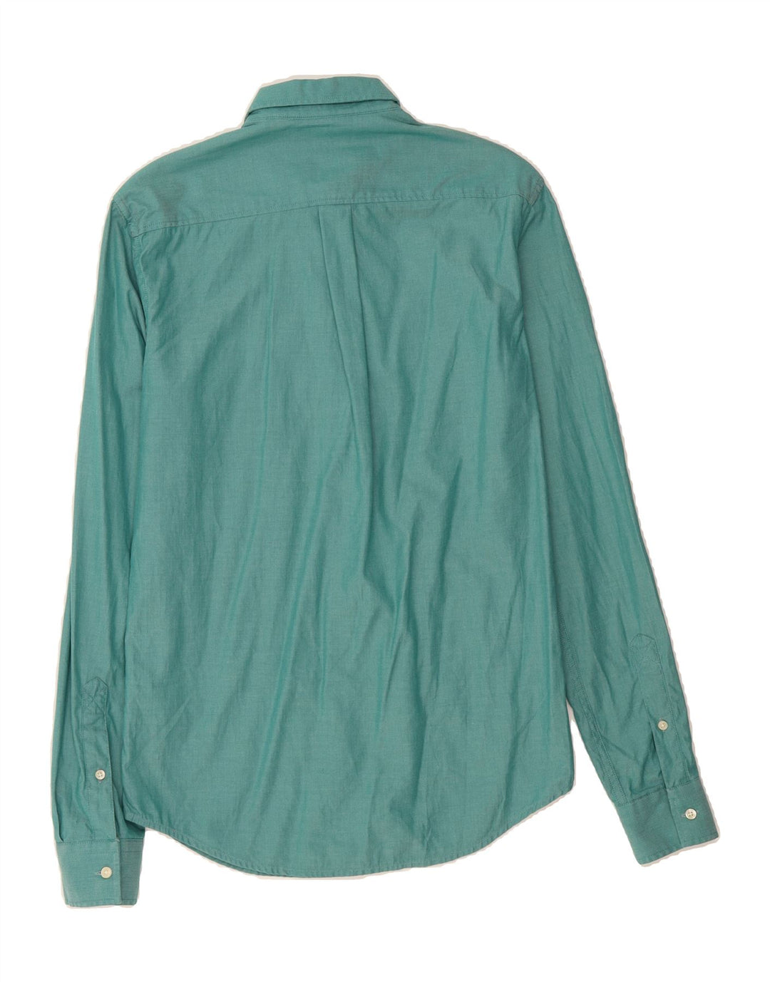 SUPERDRY Mens Shirt XS Green Herringbone Cotton Vintage Superdry and Second-Hand Superdry from Messina Hembry 