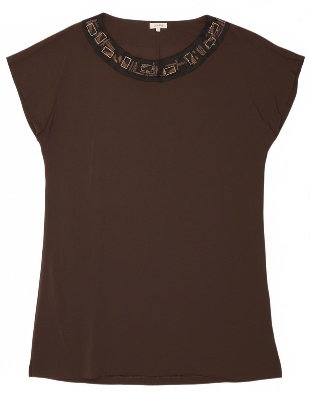 Persona Blusa Mujer Top Talla 23 Viscosa Marrón Medio
