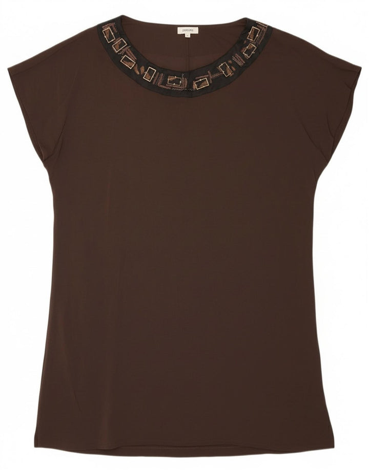Persona Blusa Mujer Top Talla 23 Viscosa Marrón Medio