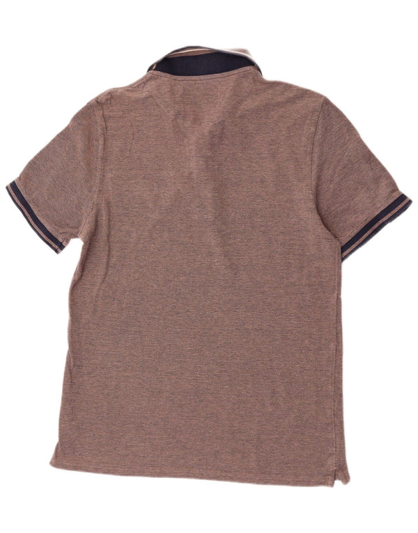 Lyle & Scott Polo para hombre grande de algodón marrón