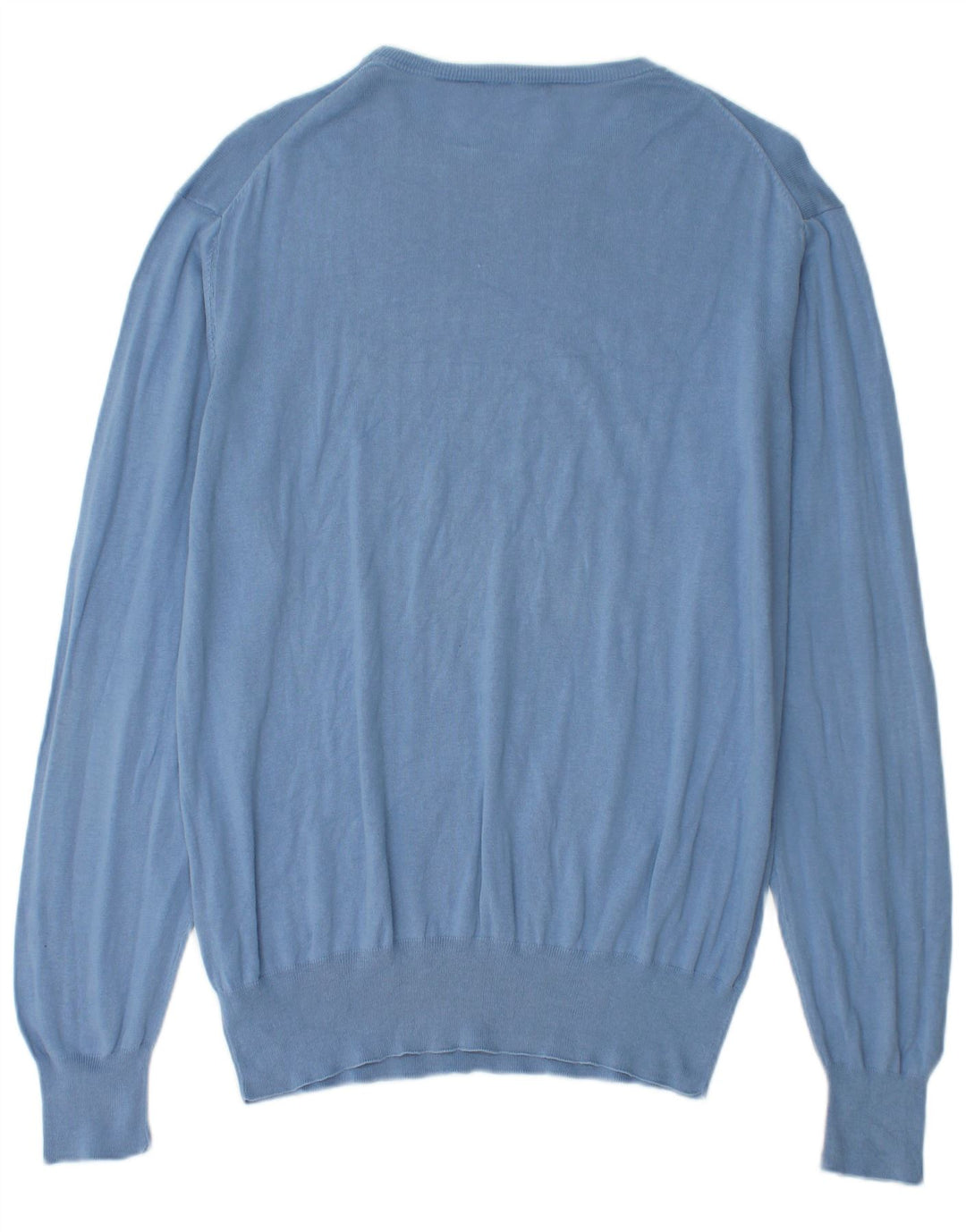 TRUSSARDI Jersey de cuello redondo para hombre IT 52 Large Azul Algodón