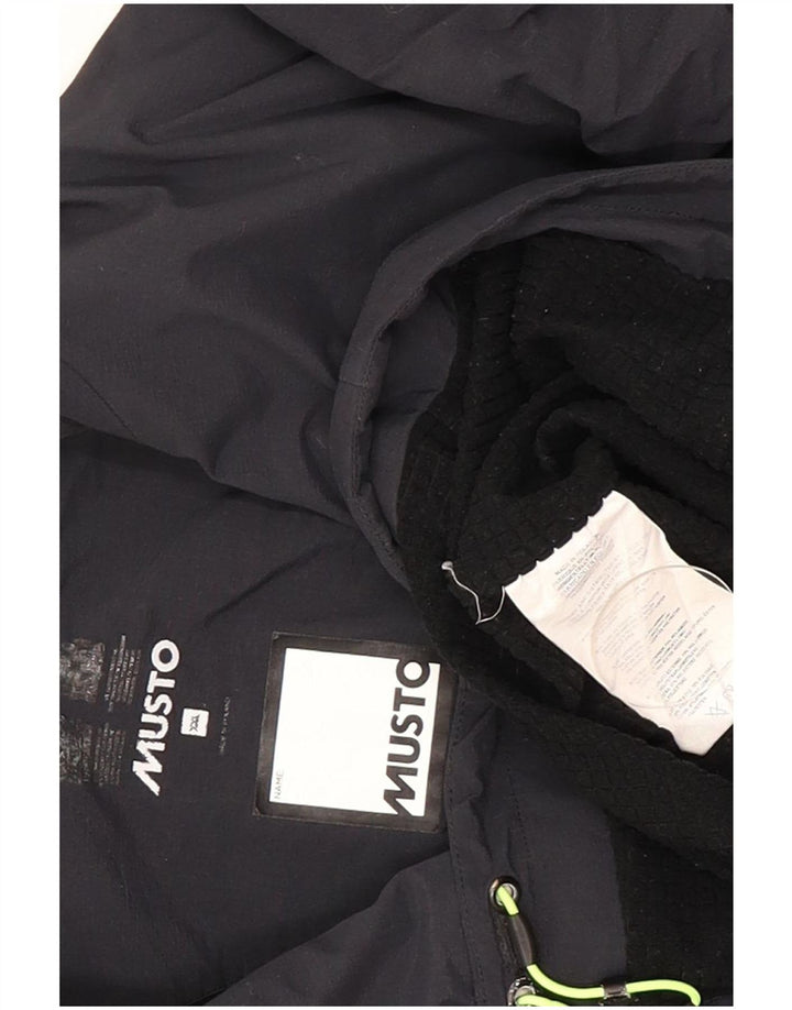 Musto Chaqueta impermeable para hombre UK 44 2XL Azul marino Poliamida