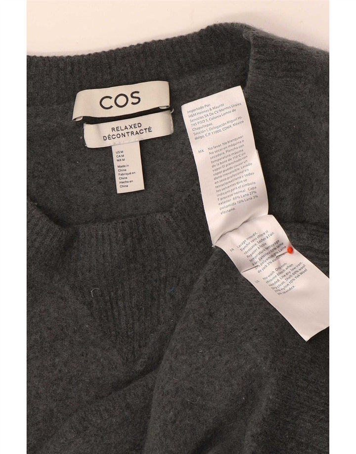 Cos Suéter tipo jersey con cuello redondo y ajuste relajado para mujer UK 44 Gris medio