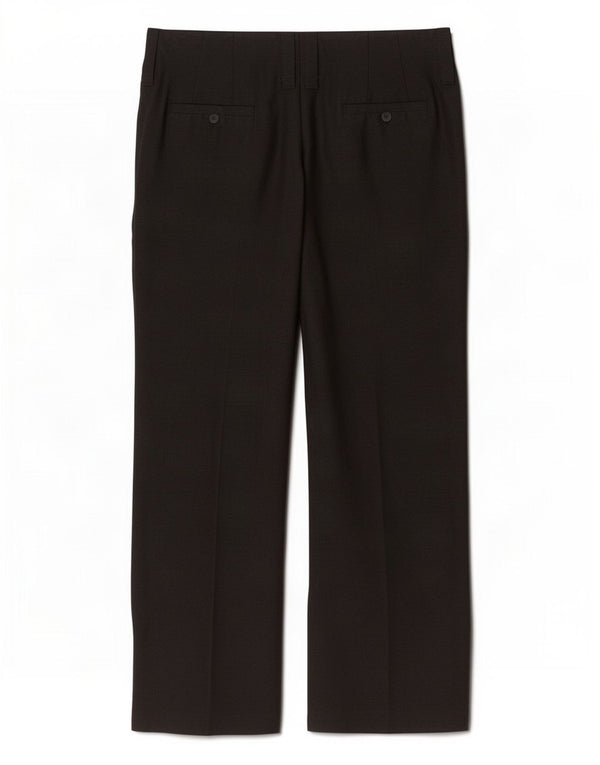 Zara Pantalón chino de pierna ancha para mujer EU 42 Large W32 L28 Black Linen