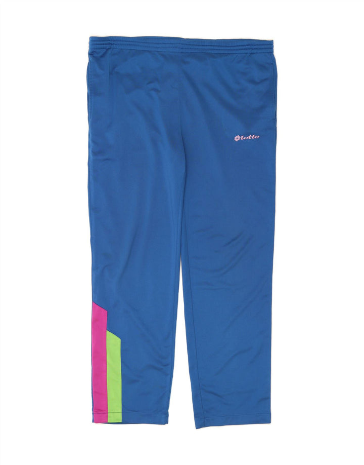 LOTTO Mens Tracksuit Trousers XL  Blue Colourblock Vintage Lotto and Second-Hand Lotto from Messina Hembry 