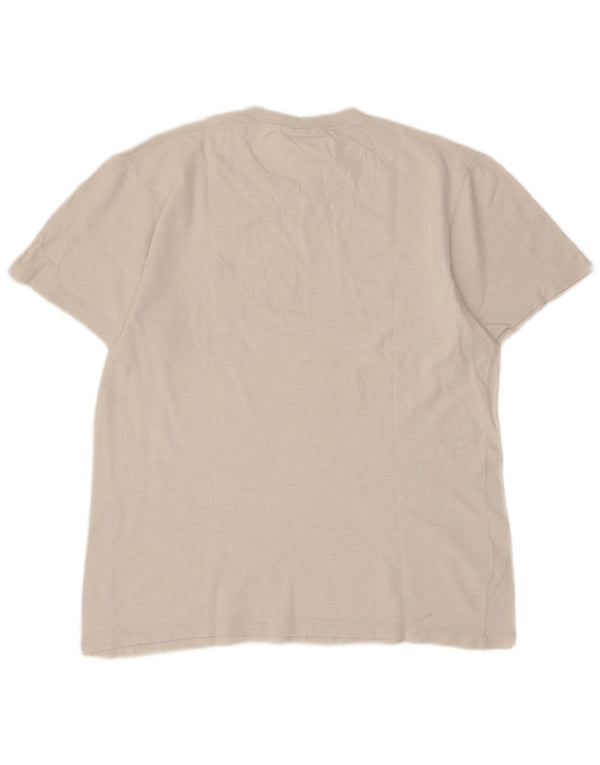 Camiseta Lacoste para hombre talla superior 4 mediana algodón blanco