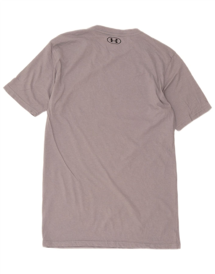 Under Armour Camiseta gráfica para hombre Top de algodón gris medio