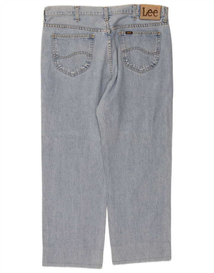 Lee Vaqueros Rectos Chicago Para Hombre W38 L27 Algodón Azul