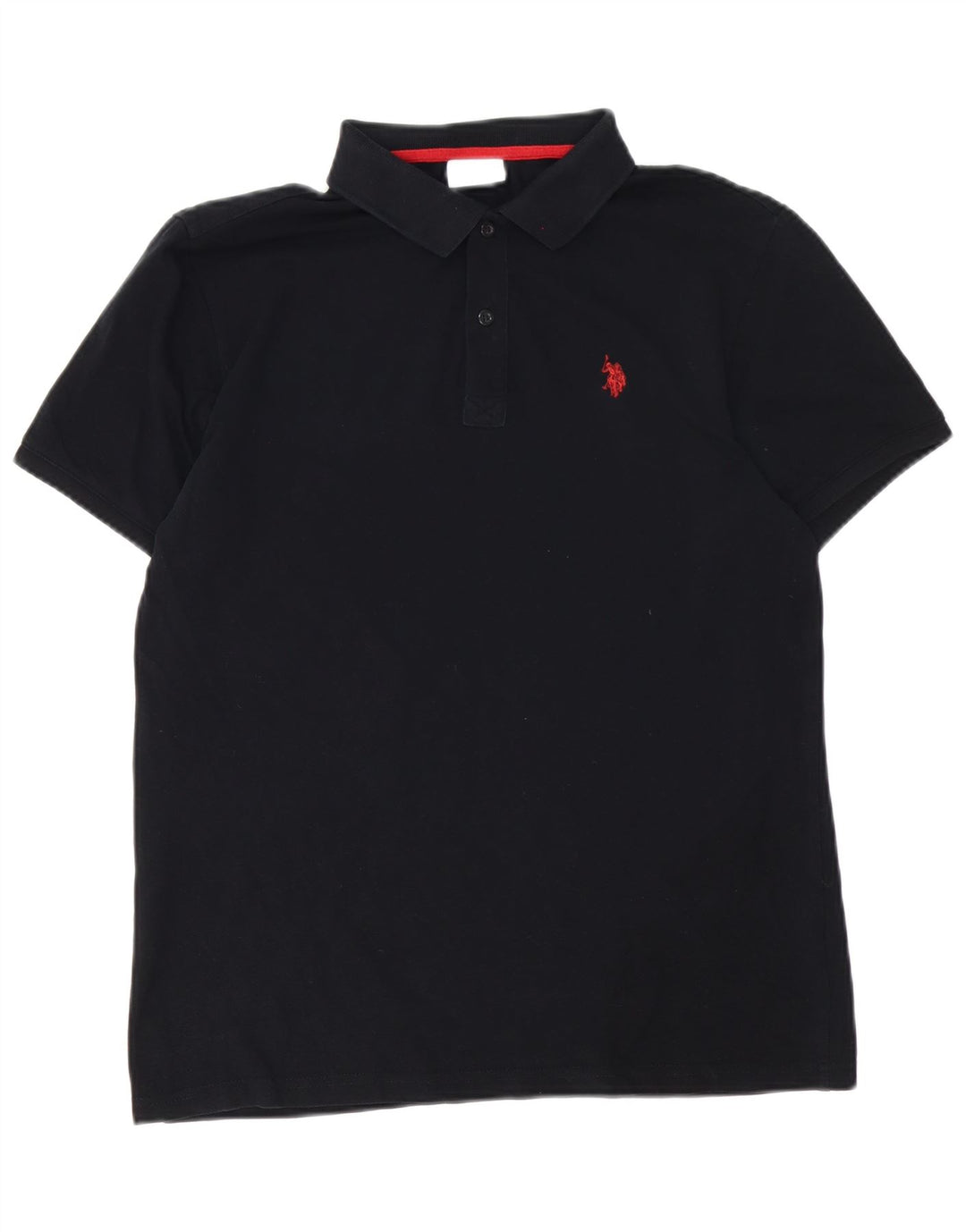 Asociación de Polo de EE. UU. Camisa Hombre Grande Algodón Negro