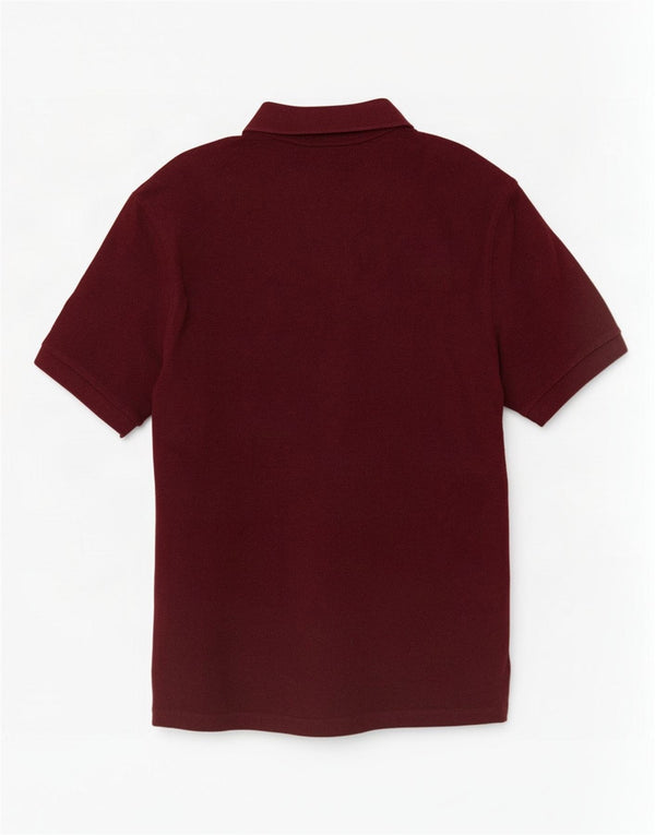 Marks & Spencer Polo de corte regular para hombre XL Algodón burdeos