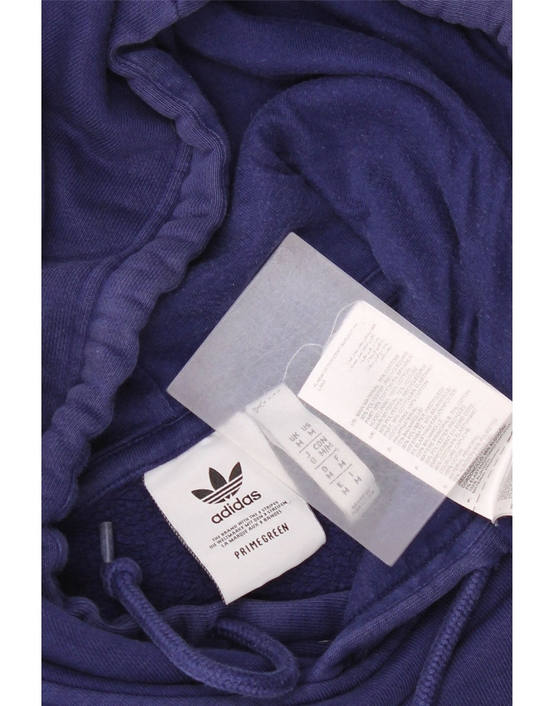 Adidas Hombre Sudadera Con Capucha Jumper Medium Azul Marino Algodón