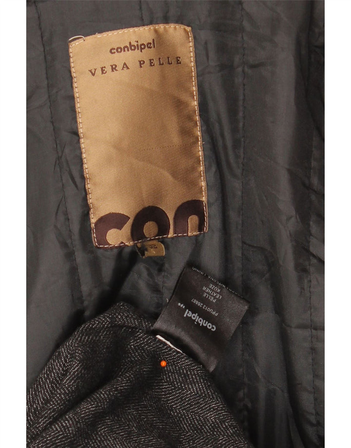 CONBIPEL Abrigo de cuero para hombre IT 52 XL Cuero marrón