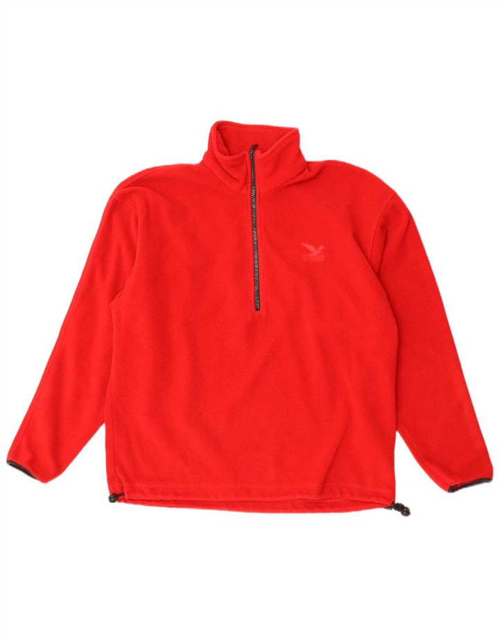 SALEWA Jersey de forro polar con cuello y cremallera para hombre Poliéster rojo medio