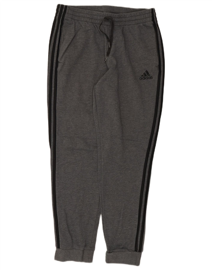 ADIDAS Hombre Chándal Pantalones Joggers Grande Gris Algodón