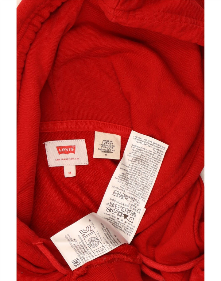 Levi's Hombre Sudadera Con Capucha Gráfica Jersey De Algodón Rojo Medio