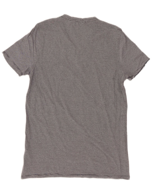 Guess By Marciano Camiseta gráfica para mujer Top UK 44 Grande Gris Rayas