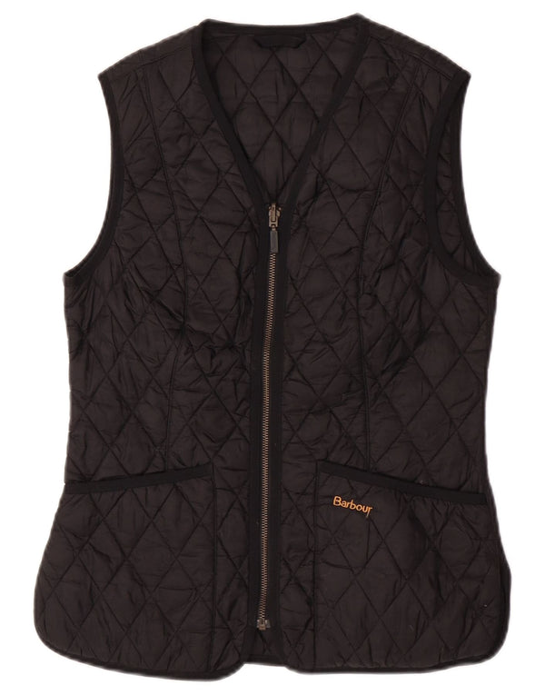 Chaleco acolchado Barbour para mujer UK 8 Small Poliamida negra