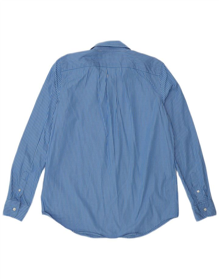 Ralph Lauren Camisa para mujer US 8 Algodón a rayas azul medio