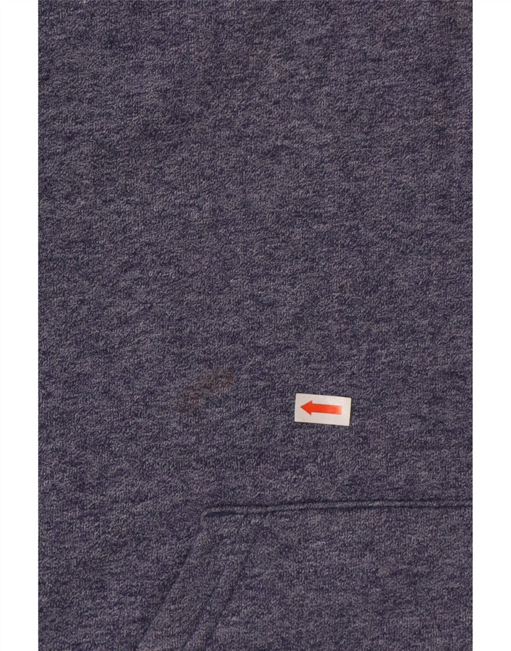 Quiksilver Hombre Sudadera con Capucha Jersey De Algodón Moteado Azul Medio