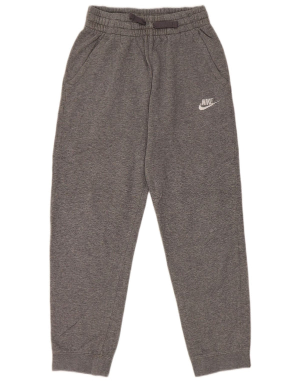 Nike - Pantalones de chándal para niña, 12-13 años, algodón moteado gris