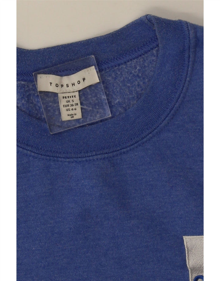 TOPSHOP Hombre Petite Sudadera Jersey Pequeño Azul
