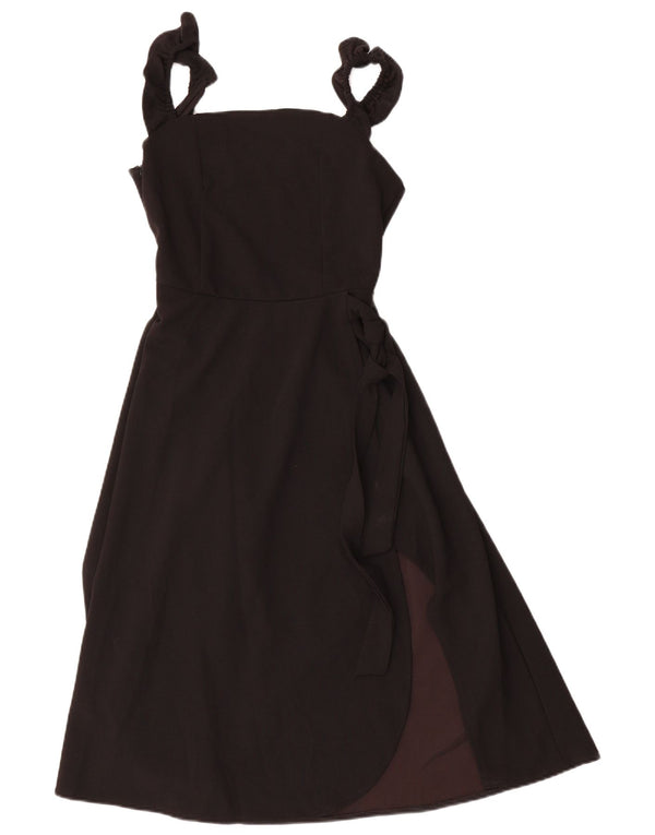 Abercrombie & Fitch Vestido largo sin mangas para mujer UK 8 Small Negro