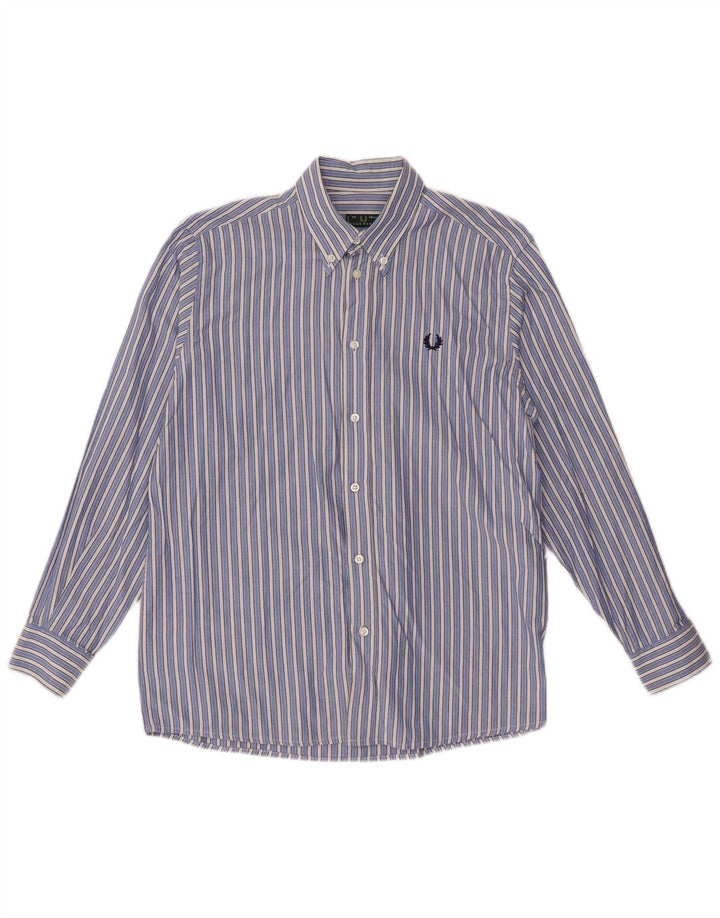 Fred Perry Camisa Niño 11-12 Años Algodón Rayas Azul