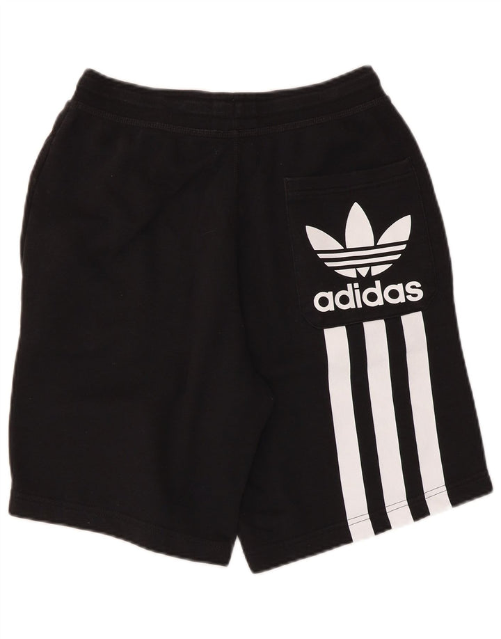 ADIDAS Mens Graphic Sport Shorts Pequeño Algodón Negro