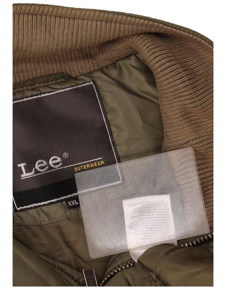 LEE Chaqueta acolchada para hombre UK 44 2XL Caqui Poliéster
