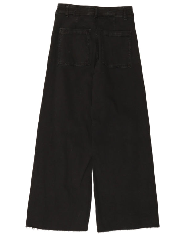 Zara Jeans De Pierna Ancha Para Mujer EU 40 Medium W30 L28 Negro