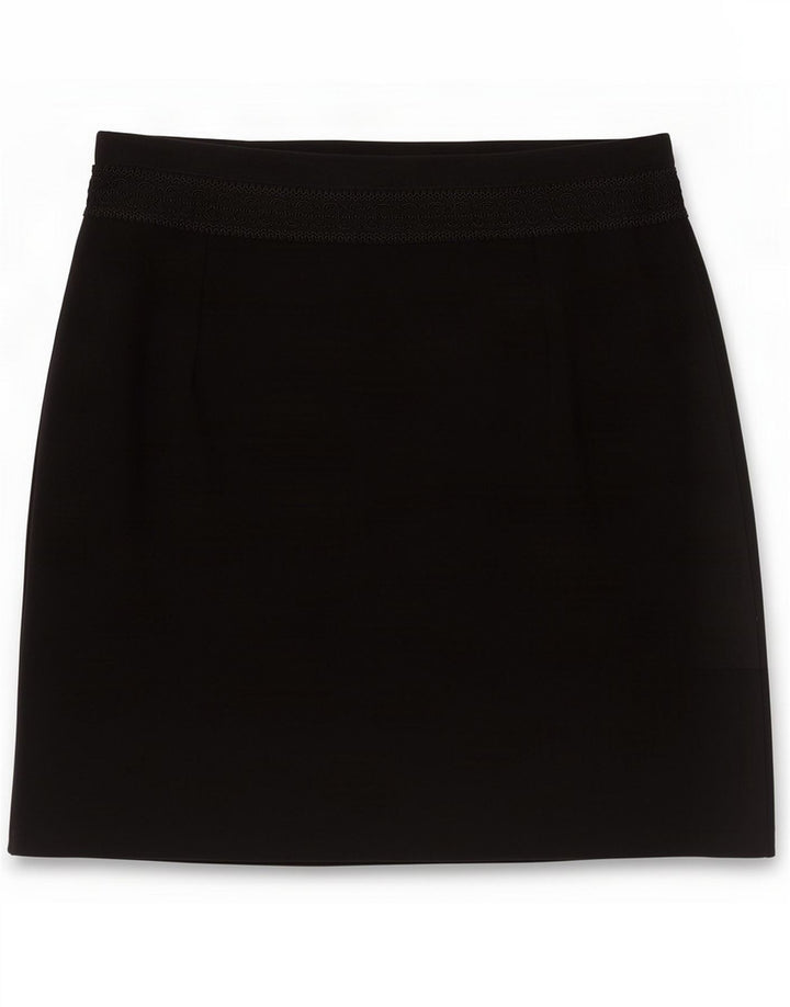 Minifalda vintage para mujer UK 44 Medium W28 Poliéster negro