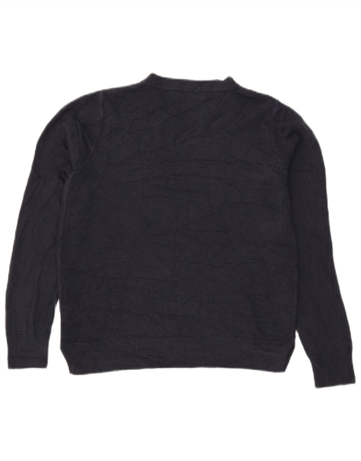 Marks & Spencer - Jersey de cuello redondo para mujer, talla 40, talla M, color azul marino