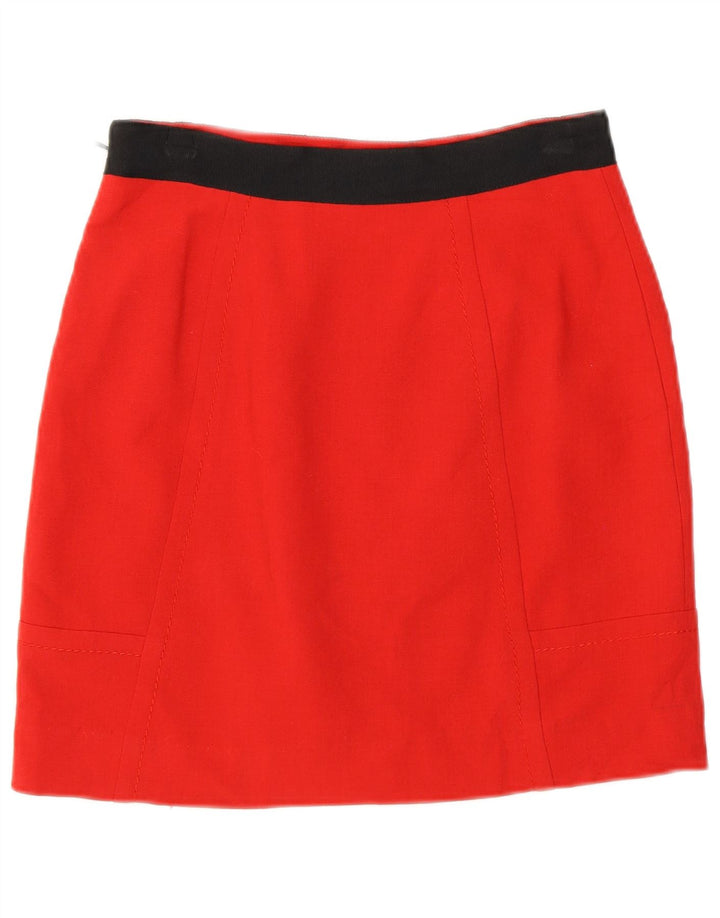 Minifalda Coast para mujer UK 8 Small W26 Rojo Colorblock Poliéster