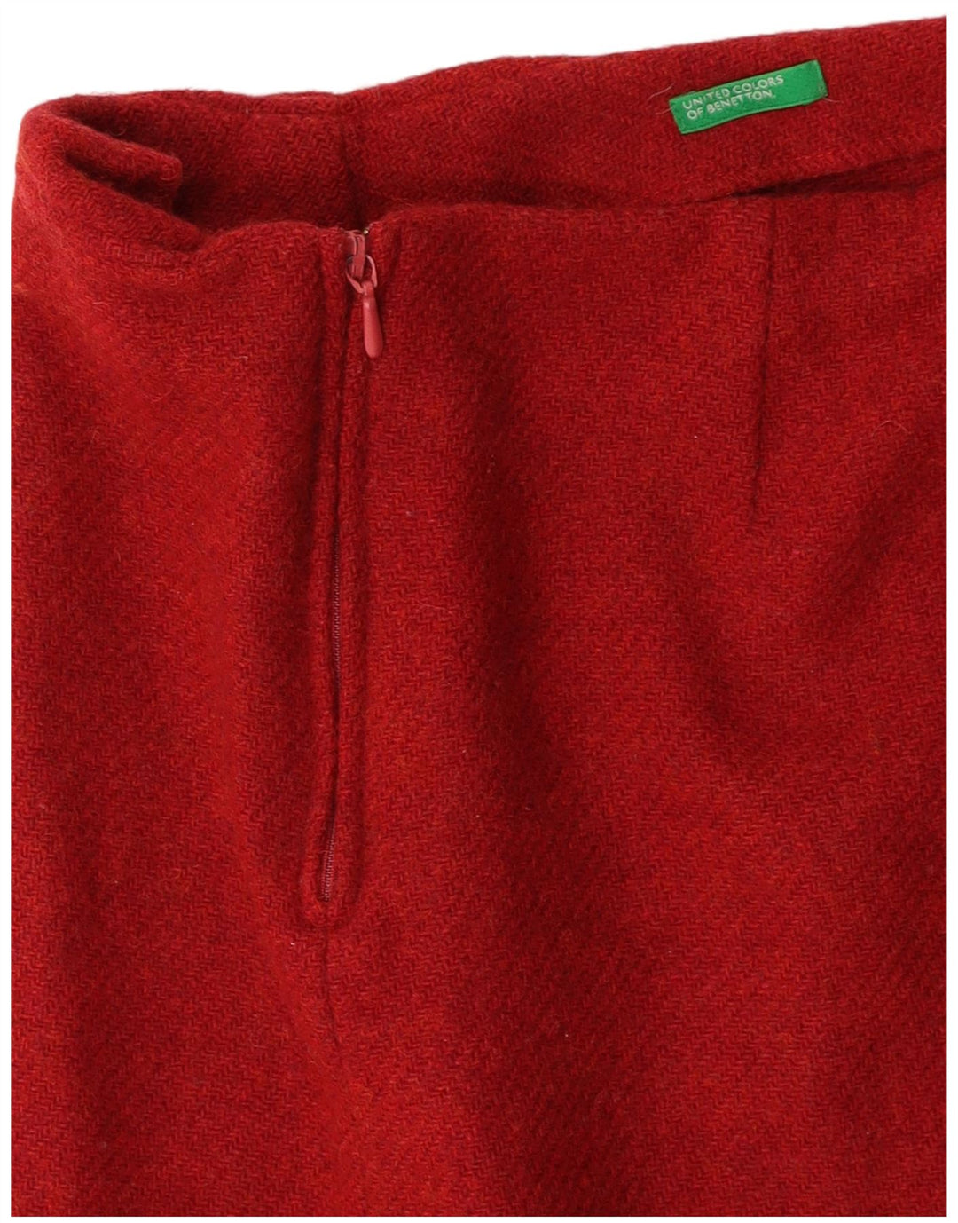 BENETTON Minifalda para mujer W26 pequeña burdeos