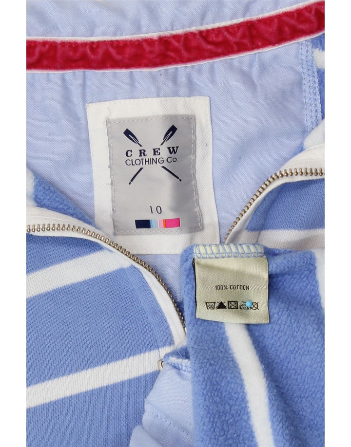 Crew Clothing - Sudadera extragrande para mujer, talla 10, color azul a rayas