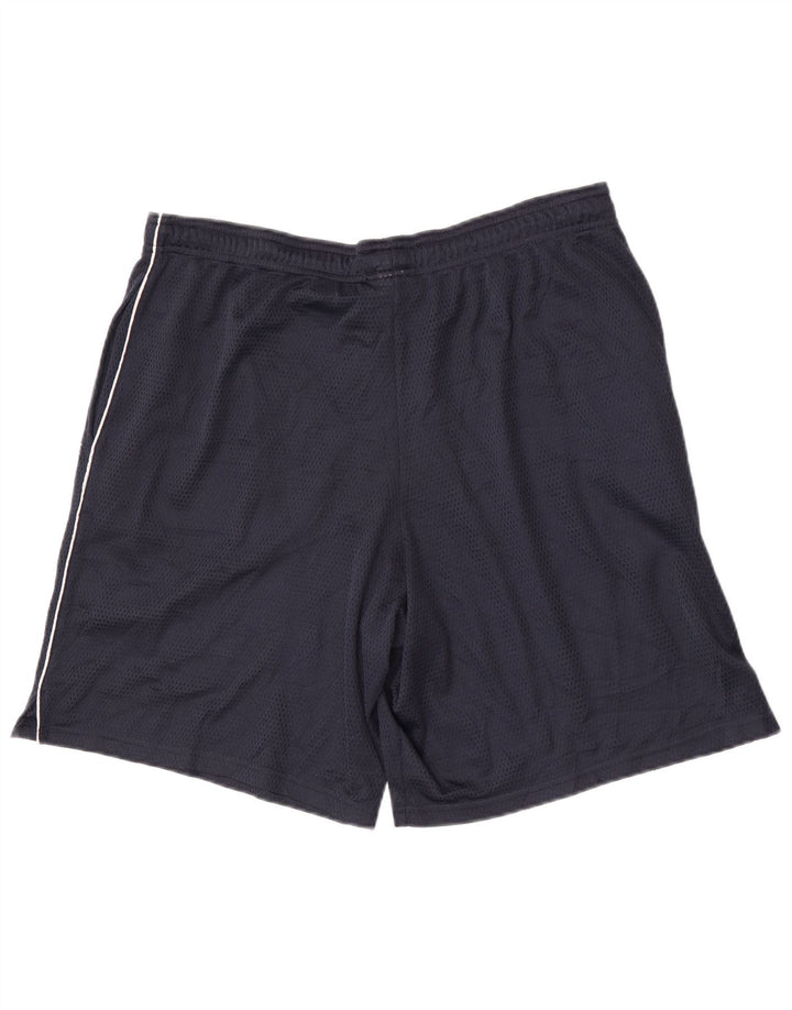 Champion - Pantalones cortos deportivos para hombre, talla grande, azul marino