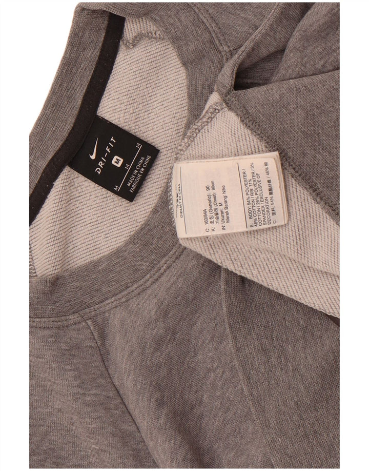 Nike Dri Fit Graphic - Sudadera extragrande para mujer, talla 40, color gris medio