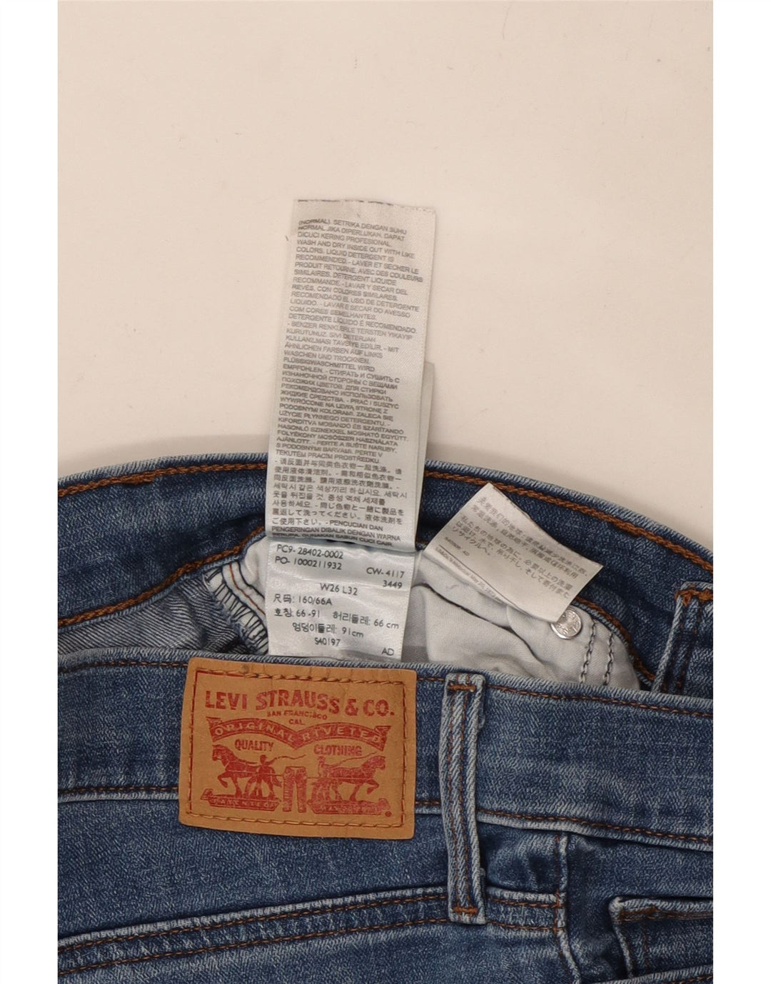 LEVI'S Jeans Bootcut Adelgazantes para Mujer W26 L32 Algodón Azul
