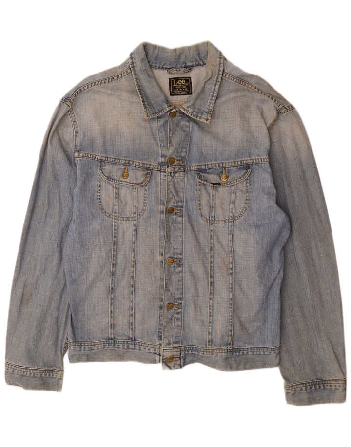 Lee Chaqueta vaquera para hombre UK 44 2XL Algodón azul