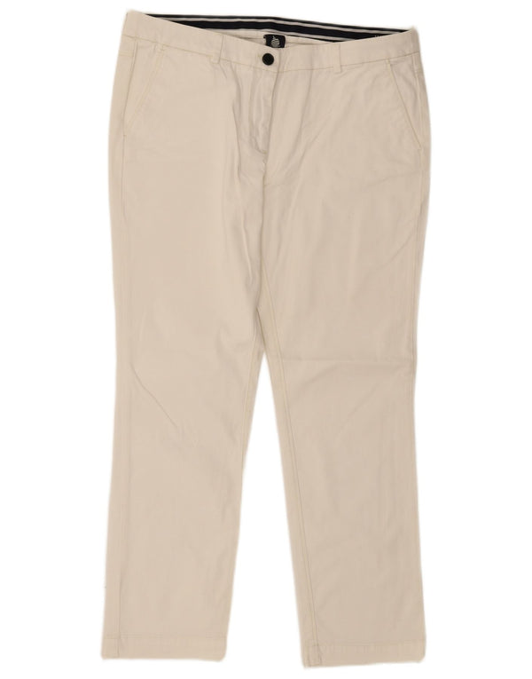 Marina Yachting Pantalón Corto Recto Mujer IT 48 XL W34 L23 Blanco