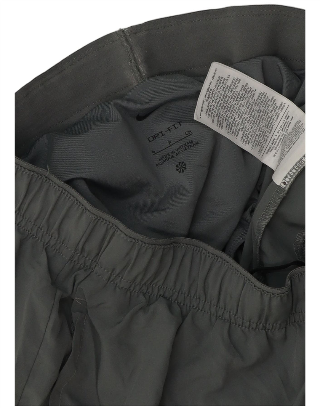 Nike - Pantalones cortos deportivos Dri Fit para hombre, poliéster gris pequeño
