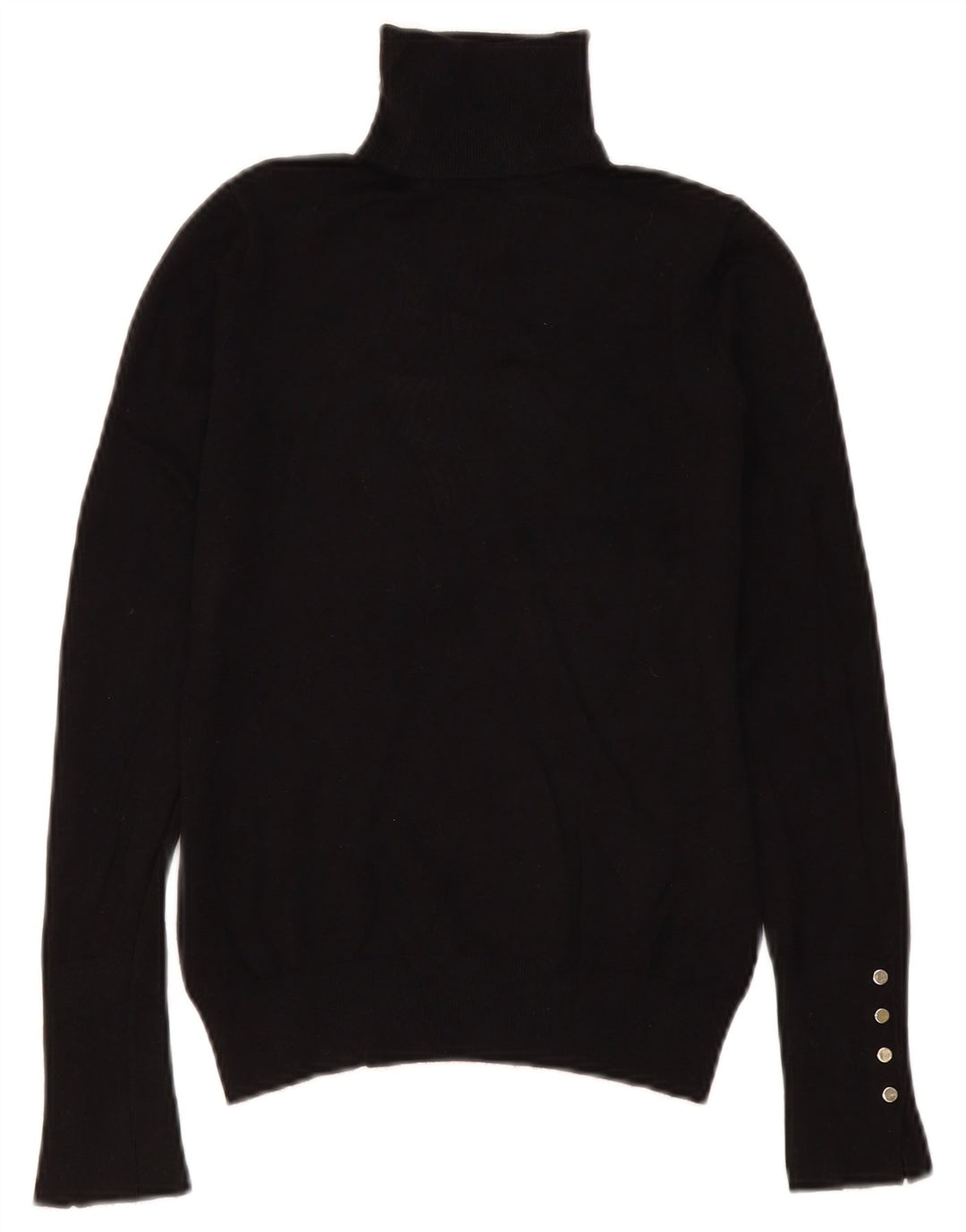 Zara Mujer Roll Neck Jumper Sweater UK 10 Small Negro
